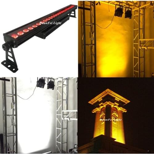 6lot high bright led bar wall washer light 24x15w rgbwa led bar outdoor waterproof dmx led wash wall lighting