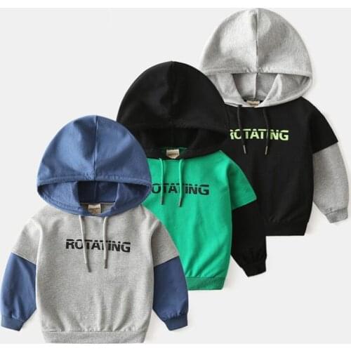 Spring Autumn New Fashion Hoodies Teenagers For Boy Sweatshirt Baby Long Sleeve Cotton Tops Pullover Child Sportswear Clothes