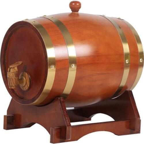 10L Vintage Wood Oak Timber Wine Barrel Dispenser for Whiskey Bourbon Tequila Wine Beer Set