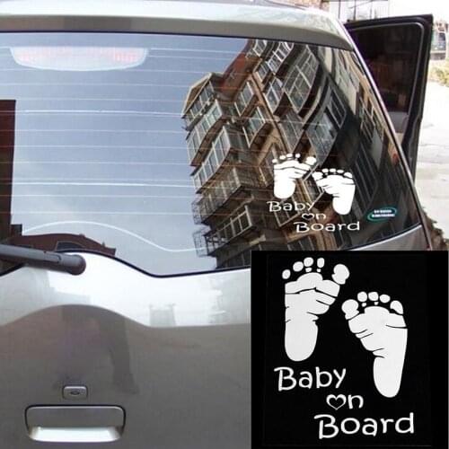 YOYOYU 40 colors Art Vinyl Car stickers "Baby on Board" Removeable Wall decal Decor For Vehicle Art Poster ZX073