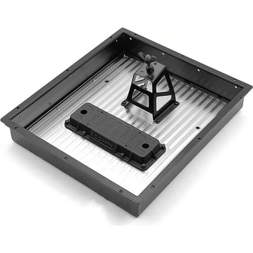 RC Trunk Sinker Bucket Spare Tire Mount Plate for 1/10 TRAXXAS TRX6 G63 TRX4 G500 RC Car Parts Stainless Steel