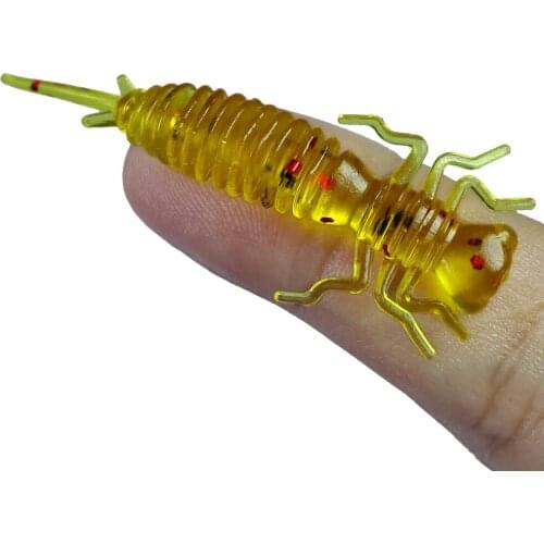 10pcs/lot 40mm 50mm ishing artificial lure bass perch trout soft swimbait plastic fishing lures worm bait