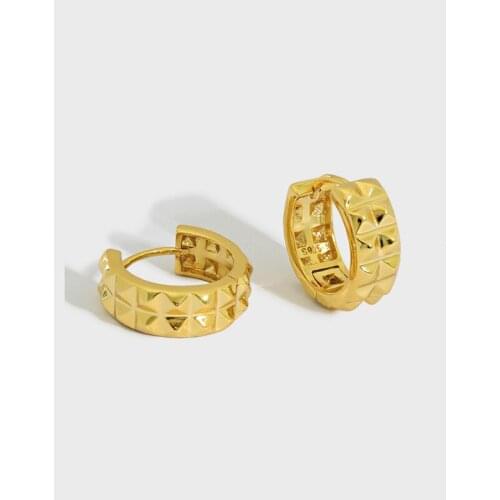 100% REAL.925 Sterling silver white /Gold BIG Wider circle Gear Round Hoop huggie Earring Charms TLE1204