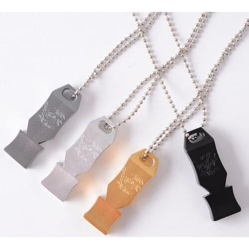 150db Double Pipe High Decibel Stainless Steel Emergency Survival Whistle Keychain Outdoor Tools