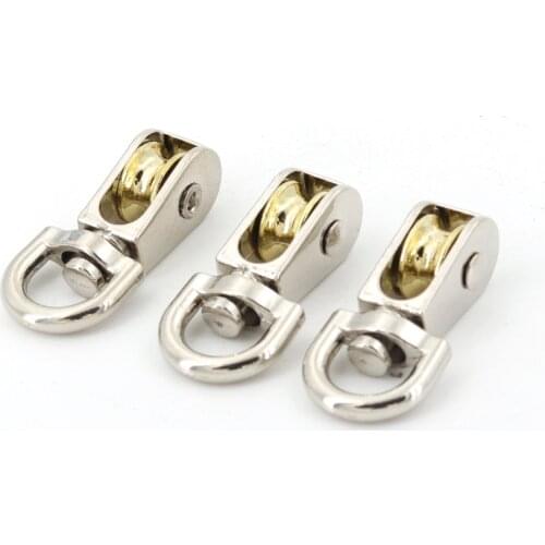 43 mm metal pulley zinc alloy fixed pulley crown block and pulley block mini single pulley DIY