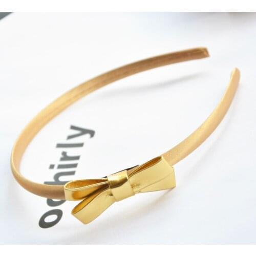 5PCS pu leather bow hairpin European and American childrens hair accessories hair band headband baby hair accessories