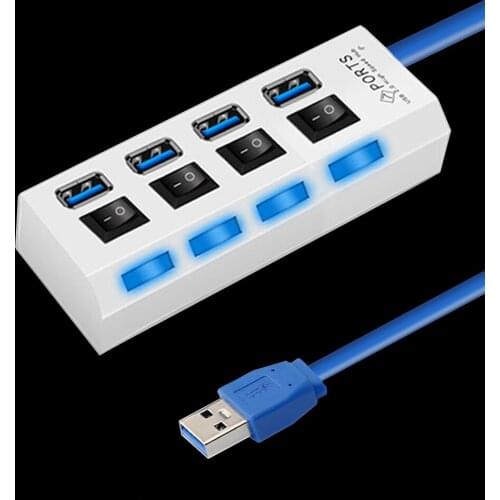 USB 3.0 2.0 Hub Adapter 3/4/7 Ports High Speed Data Transfer Extender Box For PC Computer Accessories