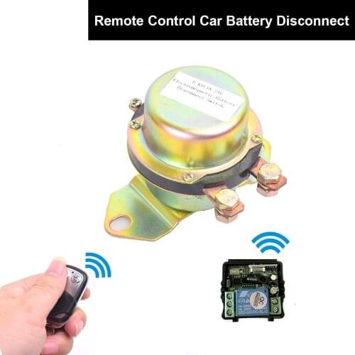 Car Remote Control Battery Switch Electromagnetic Disconnector DC 24V Power Switch + Remote Control Terminal Master Kill System