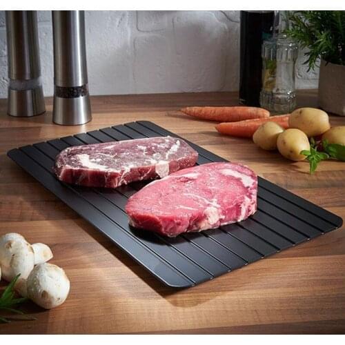 Hot Selling Food Grade Personality Aluminum Thaw Plate Steak Frozen Food Meat Quick Thaw Plate Rapid Thaw Meat Thaw