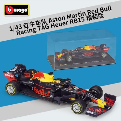 Bimei gao 1:43 F1 Red Bull RB15 Racing Simulation Alloy Automotive Model Finished with machine glass display box