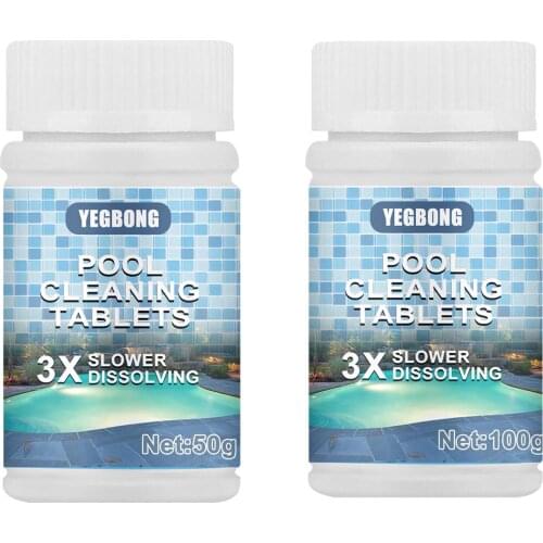 Pool Cleaning Tablet Spa Maintenance Floating Water Clean Tablets Disinfectant Swimming Pool Clarifier Effervescent First-rate