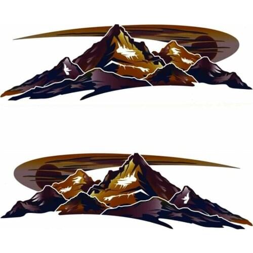 For x2 Montana 2 RV Keystone Mountain Scenes Decal Graphics