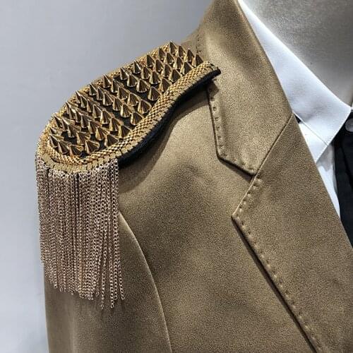 Unisex Handmade Epaulette Vintage Gothic Punk Epaulets Clothing Decor Epaulet Accessories Shoulder Board Badge DIY Jewelry Gift