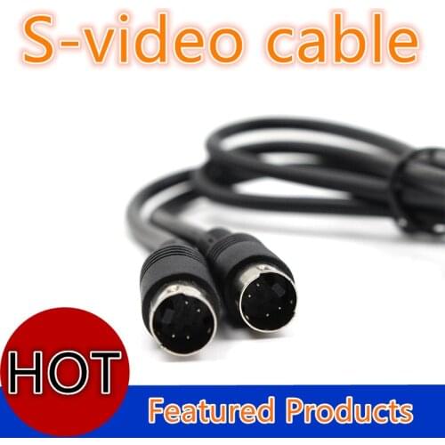 4 Pin Svideo Cable Male to Male Separate Video Line 4Pins Super Video wire connect TV For Projector VCR DVD 1m
