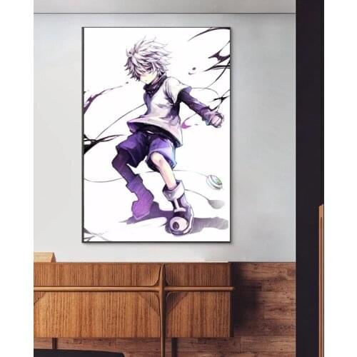 Painting Wall Art HD Killua Zoldyck Hunter X Hunter Printed Japan Poster Modular Canvas Home Decoration Pictures For Living Room