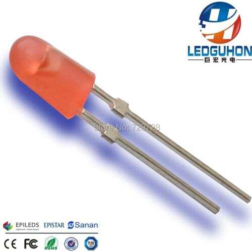 3mm red oval led diodes used for led display
