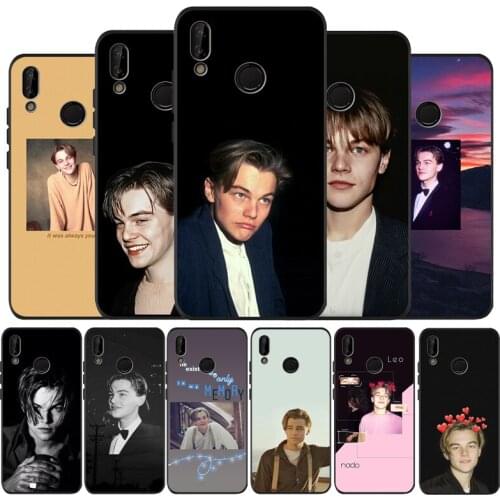 Cool Leonardo Dicaprio young Black Silicone Soft Phone Case For Huawei 40 30 20 10 9 Lite Pro P smart 2019 Y6 Y6 Prime2019 Y9