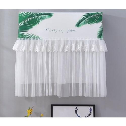 Lace Hanging Air Conditioning Cover Romantic Flower Cleaning Dust Protecter Home Decor Wall-mounted Air Conditioning Dust Cover