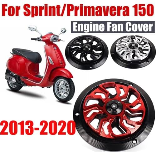 Motorcycle Engine Cover Fan Protector Radiator Guard Accessories For Vespa Sprint 150 Primavera 150 2013-2020 2017 2018 2019
