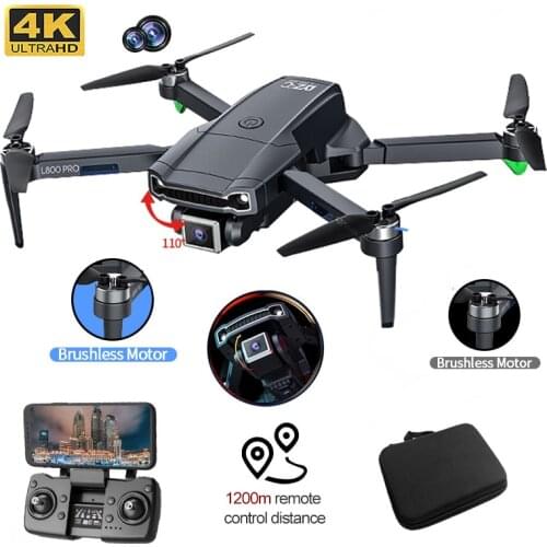 NEW GPS L800Pro Drone With 4k Dual Camera HD Foldable Wifi Professional Quadcopter Distance 1200M RC Helicopter Toy For Kid
