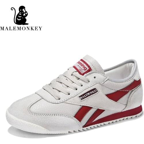 Casual Shoes Women Flats Lace Up 2021 Genuine Leather Non-slip Bottom Female Comfortable Shoes zapatillas deportivas mujer Black