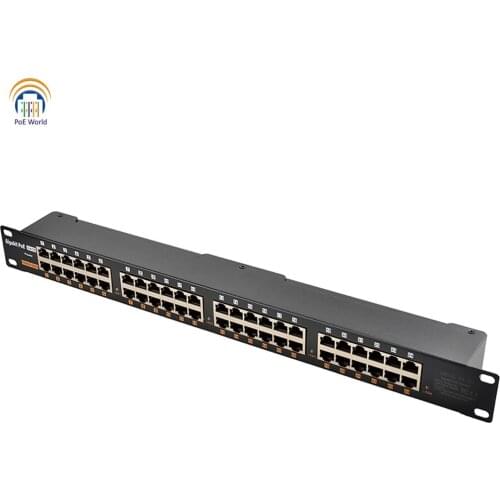 Mode B 24 port POE Connector load balancing gigabit PoE injector for IP camera Network and CCTV set up