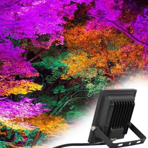 RGB Floodlight Colorful Waterproof Dustproof Park Lawn Light 30W AC85-265V 120 Degrees 16 Colors 4 Dynamic Modes