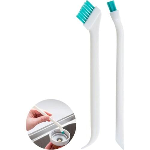 2pcs/set Baby bottle cleaning brush milk pot Nipple Brushes cup cover lid groove cleaner home kitchen washing tool