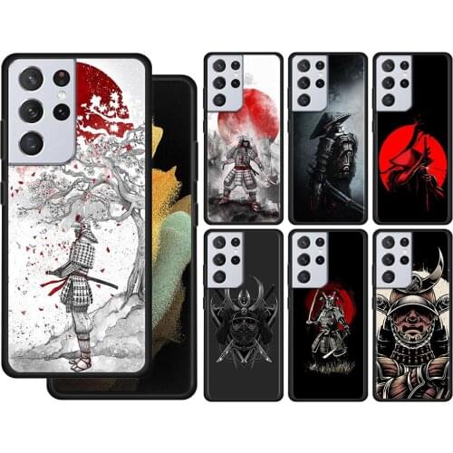 Japanese Samurai Art Case For Samsung Galaxy S21 S20 UltrA S21 S20 FE S10 S9 S8 Plus S7 Edge S10Lite S10e Shell Cover Silicone