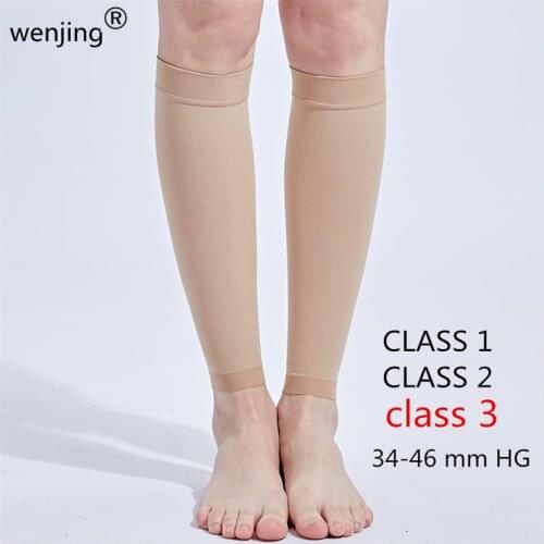 Women WJS8055 Japan Korean class 3 2 compressure medical Varices compression calf socks