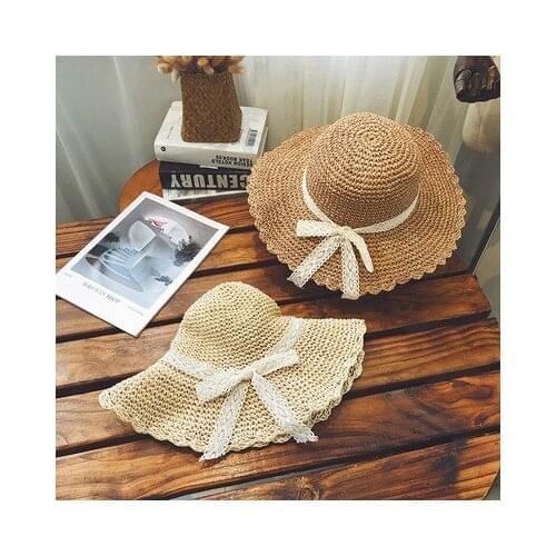 Women Summer Beach Sun Hats Femme Bucket Hat Sun Protection Chic Beach Travel Cap Elegant Bow Knot Headwear соломенная шляпа