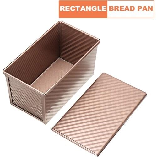 1pc 450g Toast Bread Mold with Lid Non-stick Carbon steel Cake Pastry Pan Toast Box DIY Home Kitchen Baking Tools