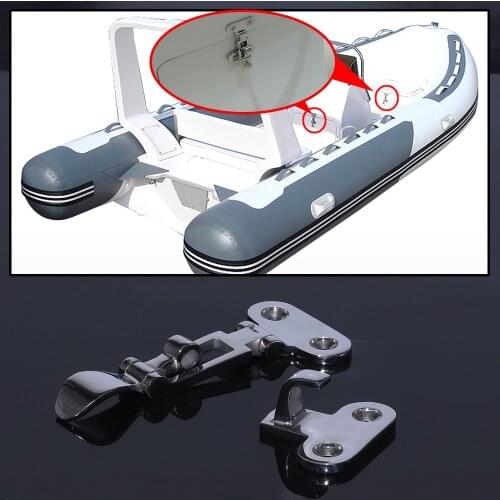 11x5cm New Marine Boat Deck Lock Hasp 316 Stainless Steel Lockable Hold Down Clamp Anti-Rattle Latch Fastener Yacht Accessories