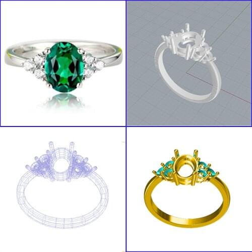 3D File Building STL 3dm CAD Making by MatrixGold JewelCAD Software 3D Modeling for Jewelry Oline Selling Design
