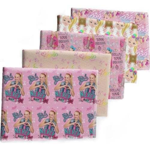50*145cm JoJo Girl Bullet Textured Cartoon Liverpool Patchwork Tissue Kids home textile