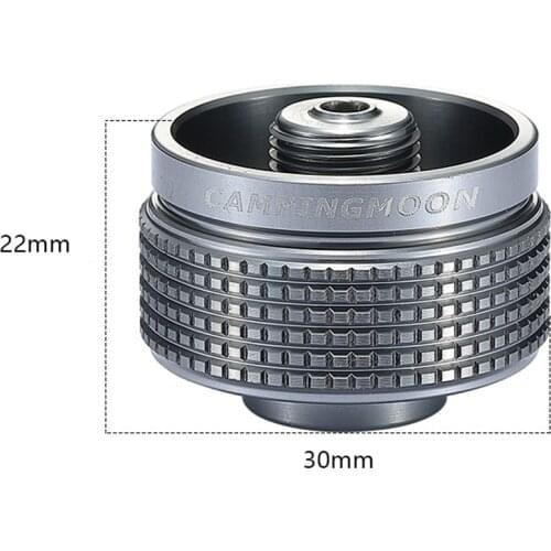 CAMPINGMOON Camping Stoves Adapter Aluminum Alloy Cylinder Adapter Outdoor Camping Furnace Connector Adapters Camping Equipment