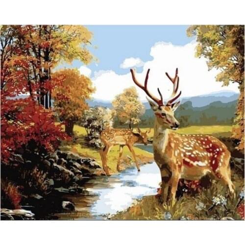 Moose diamond painting deers rhinestone embroidery picture animals decoration mosaic sticker diamond tapestry poster wall paper