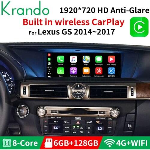 Krando Android 10.0 10.25'' car navigation system for LEXUS GS 200t 250 300h 350 450h GS250 GS300H GS350 car multimedia tablet