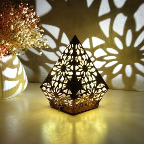 Polar Star Large Floor Lamp Colorful Diamond Bohemian Lights Night Decorative LED Night Light Arts Crafts Table Lamps Home Decor