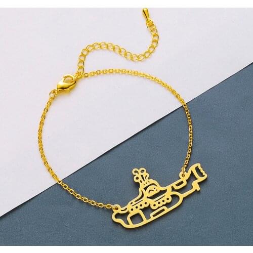 Chandler Submarine Bracelets Pulseira Feminina Stainless Steel Cuff Bracelet For Women Sea Navy Ocean Jewelry Drop Shipping