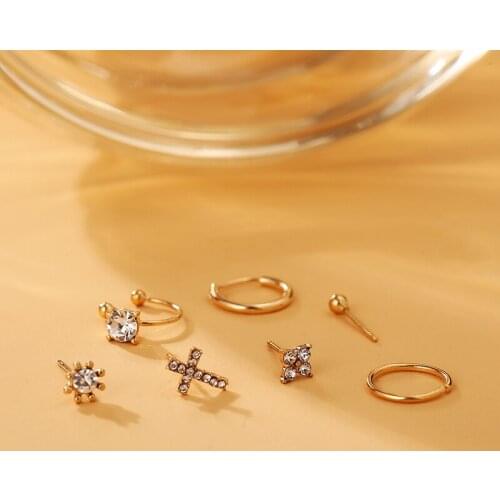 Женские золотые серьги DIYALO China At AliExpress