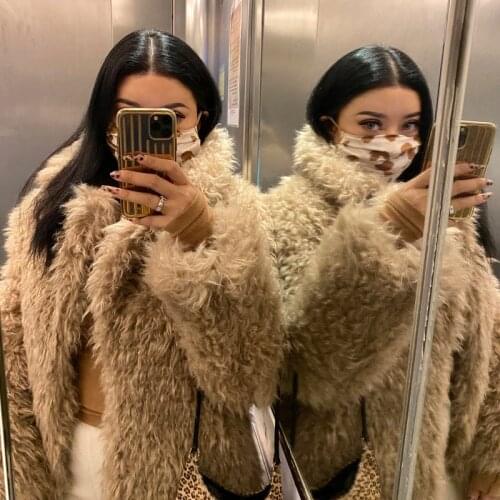 Artificial Fur Earth 3 Color Curly Curl Plus Cotton Mid-Length European And American Hot Girl Environmental Protection Imitation