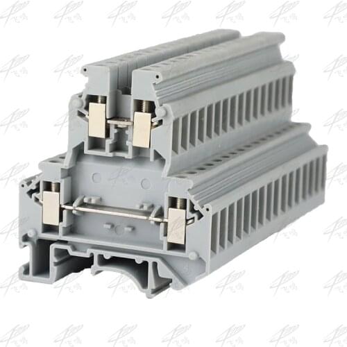 50PCS UKK5 Wire Terminal Block DIN Rail Universal Class Terminal Splice Double-Deck Phoenix
