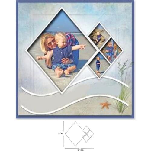 Metal cutting dies photo frame trayer die mould decoration Scrapbook paper card craft knife blade punch stencils dies