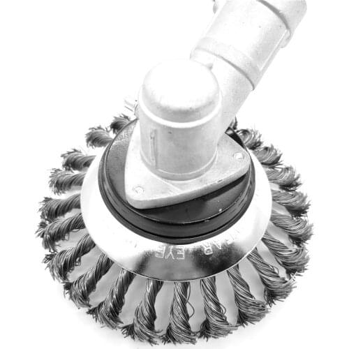 NEW Grass Trimmer Head Mower Steel Wire Wheel Brush Alloy Weeding Tray Scraper Removes The Grass Root Weeder Grass Cutter Parts