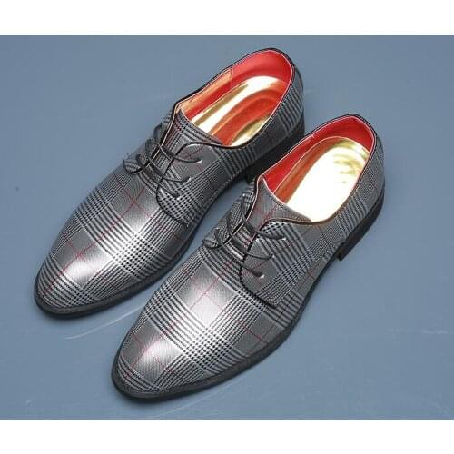 New British Classic Fashion mens lace-up printing shoes Male moccasins Wedding prom Homecoming office Shoes zapatos hombre