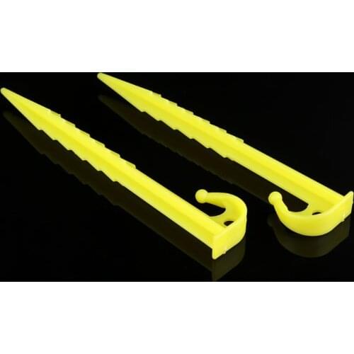 20Pcs Garden Plastic Stakes Tent Pegs for Holding Down the Tents Garden Netting Tarps
