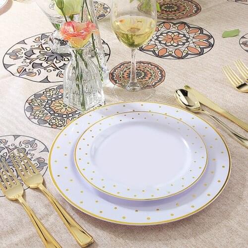 10PCS thickened and hard disposable food grade imported high-grade western food dishes creative dishes for home and commercial