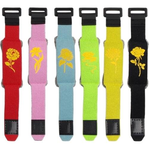 Rockhouse 6Pcs Guitar Damper Belt Silence Band 18cm Famous Flower Series