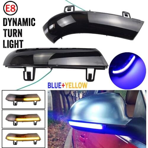 2pcs For VW Golf MK5 2003-2008 LED Side Mirror Dynamic Turn Signal Sequential Light